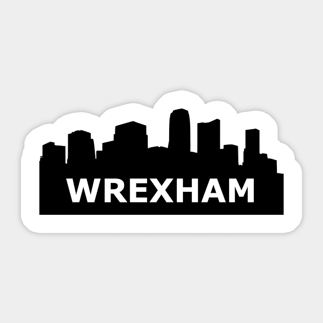Wrexham Skyline Sticker by gulden